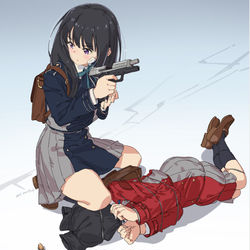 This is a pixiv picture whose title is リコリコ.
