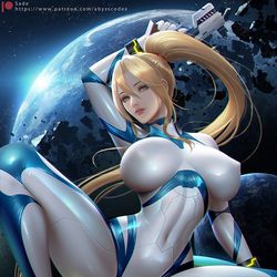 This is a pixiv picture whose title is Samus Aran.