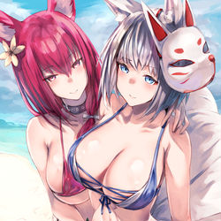 This is a pixiv picture whose title is アズレン5周年.