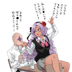 This is a pixiv picture whose title is オタクくんに絡むギャルサロメ嬢.