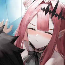 This is a pixiv picture whose title is 妖精騎士トリスタン×マスター.