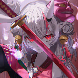 This is a pixiv picture whose title is 22日目.百鬼あやめ.