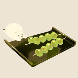 This is a pixiv picture whose title is 焼き銀杏.