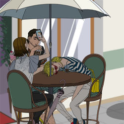 This is a pixiv picture whose title is とある夏の日.