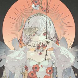 This is a pixiv picture whose title is 厭世の白昼に遭う天使.