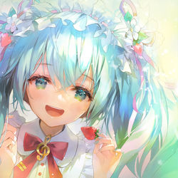 This is a pixiv picture whose title is 初音ミク15周年おめでとう.