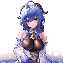 This is a pixiv picture whose title is 甘雨.
