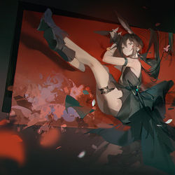 This is a pixiv picture whose title is 阿米娅 postcard X2.