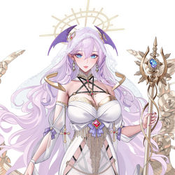 This is a pixiv picture whose title is 堕落圣女.
