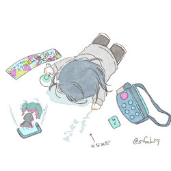 This is a pixiv picture whose title is 余韻が抜けないひと.