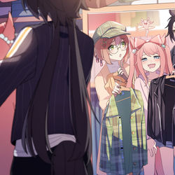This is a pixiv picture whose title is dating.