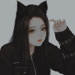 This is a pixiv picture whose title is Cat ears.