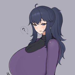 This is a pixiv picture whose title is ポニテオカマニ.