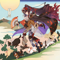 This is a pixiv picture whose title is 曲亭馬琴.
