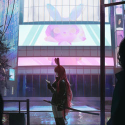 This is a pixiv picture whose title is Shoyo Bunny Vtuber.