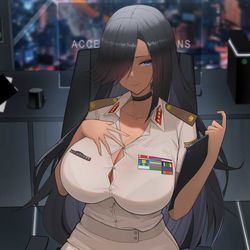 This is a pixiv picture whose title is 委托-Zara-summer military uniform.