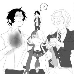 This is a pixiv picture whose title is 「うちの弟になんか用ですか？コノヤロウ」.
