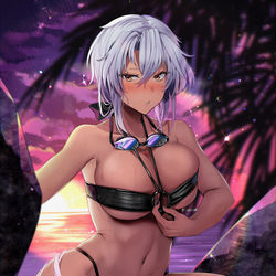 This is a pixiv picture whose title is 少し張りきり過ぎたな…….