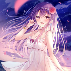 This is a pixiv picture whose title is 君と夏の終わり.
