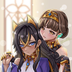 This is a pixiv picture whose title is ドニアザード x ディシア.