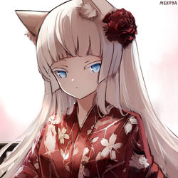 This is a pixiv picture whose title is "浴衣".