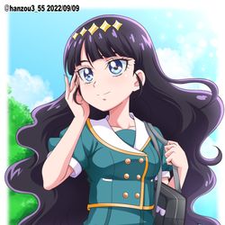 This is a pixiv picture whose title is あまねちゃん（夏の制服）.