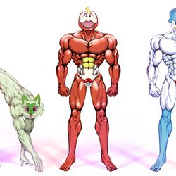 This is a pixiv picture whose title is パルデア御三家.