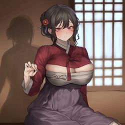 This is a pixiv picture whose title is 무협 미연시 천소희 한복.