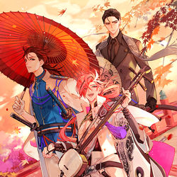 This is a pixiv picture whose title is 秋巡る攘夷志士.