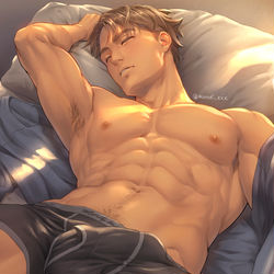 This is a pixiv picture whose title is Sleeping Jim.