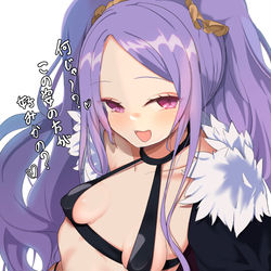 This is a pixiv picture whose title is 水着武則天（平たいボディVer).