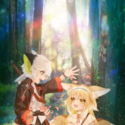 This is a pixiv picture whose title is コラボおめでとう絵.