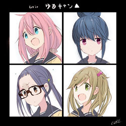 This is a pixiv picture whose title is ありのままに野クル.