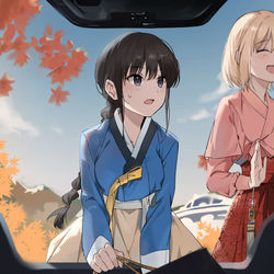 This is a pixiv picture whose title is 귀향 리코리코.