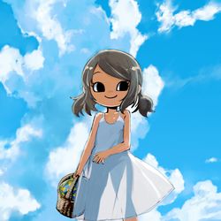 This is a pixiv picture whose title is 夏の思い出。.