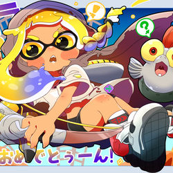 This is a pixiv picture whose title is スプラ3発売おめでとぅーん！.