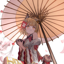 This is a pixiv picture whose title is 祈願の浄衣ジラ.