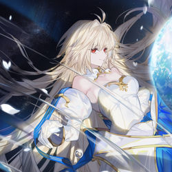 This is a pixiv picture whose title is 水中月.