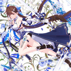 This is a pixiv picture whose title is 【崩壊3rd MMD】李素裳さん.