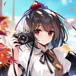 This is a pixiv picture whose title is 2023年「文々。新聞友の会カレンダー」表紙.