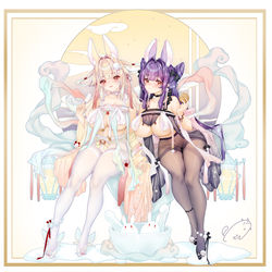 This is a pixiv picture whose title is 月兎.