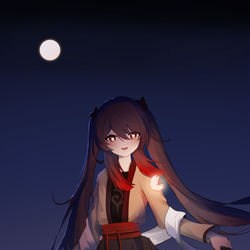 This is a pixiv picture whose title is 日绘，胡桃~.
