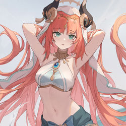 This is a pixiv picture whose title is 妮露.