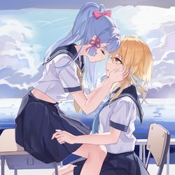 This is a pixiv picture whose title is 啪啪脸.