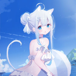 This is a pixiv picture whose title is Swimsuit Uto rkgk.