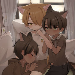 This is a pixiv picture whose title is 貓貓貓.