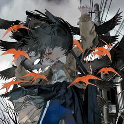 This is a pixiv picture whose title is 家出トリップ.