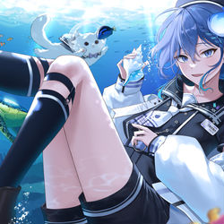 This is a pixiv picture whose title is 海.