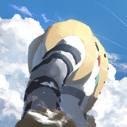 This is a pixiv picture whose title is 巨人.