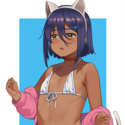 This is a pixiv picture whose title is 褐色.